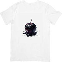 Thumbnail for Dark Poison Apple T-Shirt | Gothic Dripping Black Apple Graphic Tee | Witchy Halloween Gift