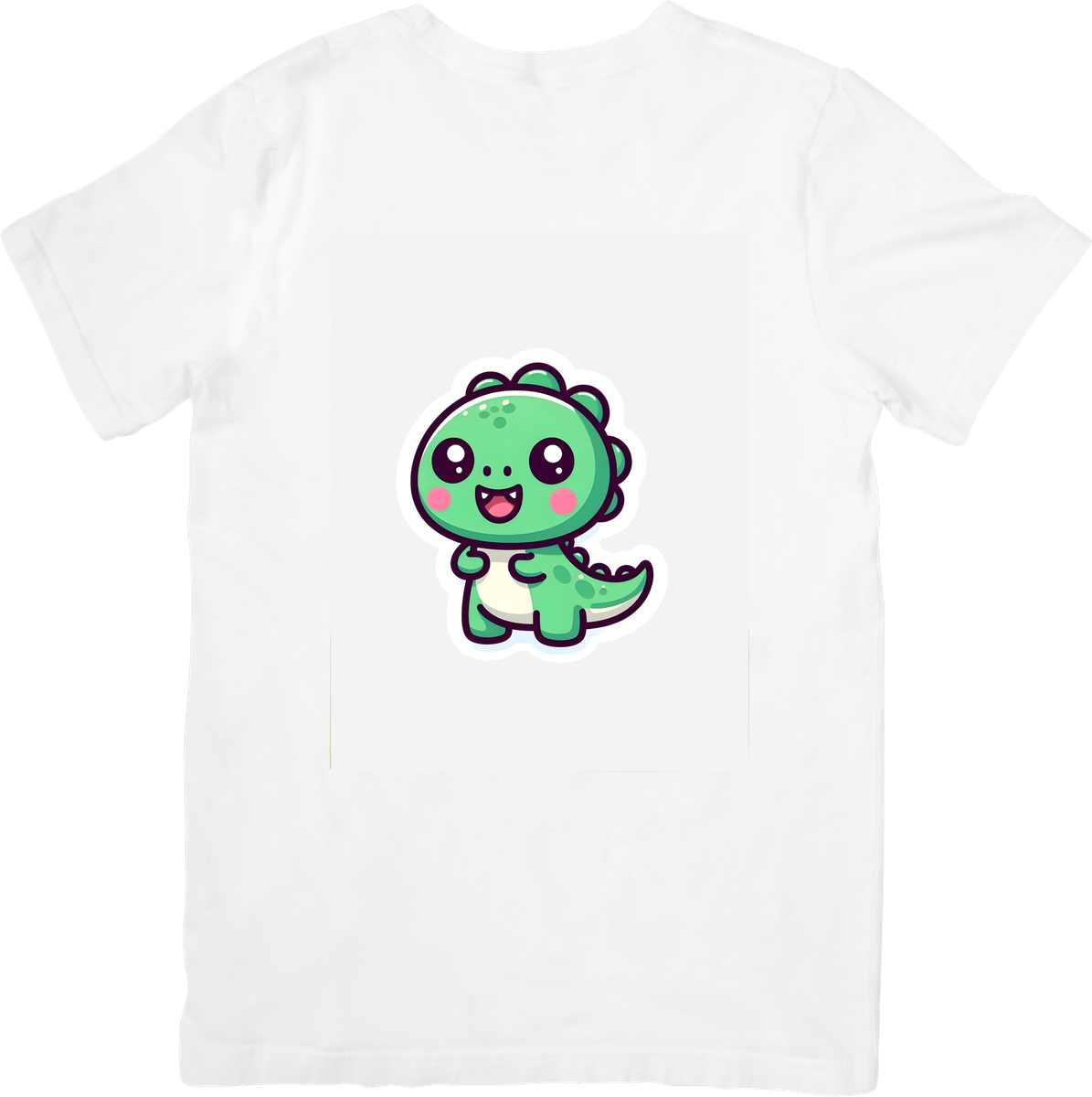Cute Baby Dinosaur T-Shirt | Kawaii Green T-Rex Graphic Tee | Kids Dino Lover Gift