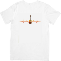 Thumbnail for Guitar Heartbeat T-Shirt | Electric Guitar Pulse Music Graphic Tee | Guitarist Gift