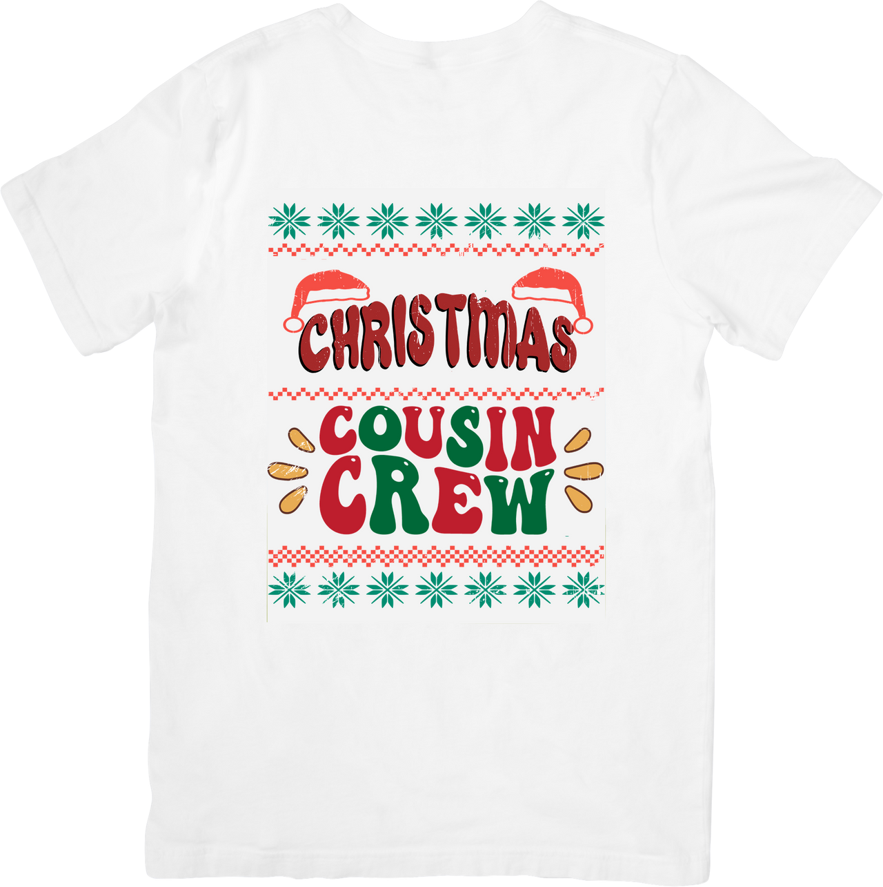 Christmas Cousin Crew T-Shirt | Retro Hypebeast Holiday Family Graphic Tee | Christmas Gift