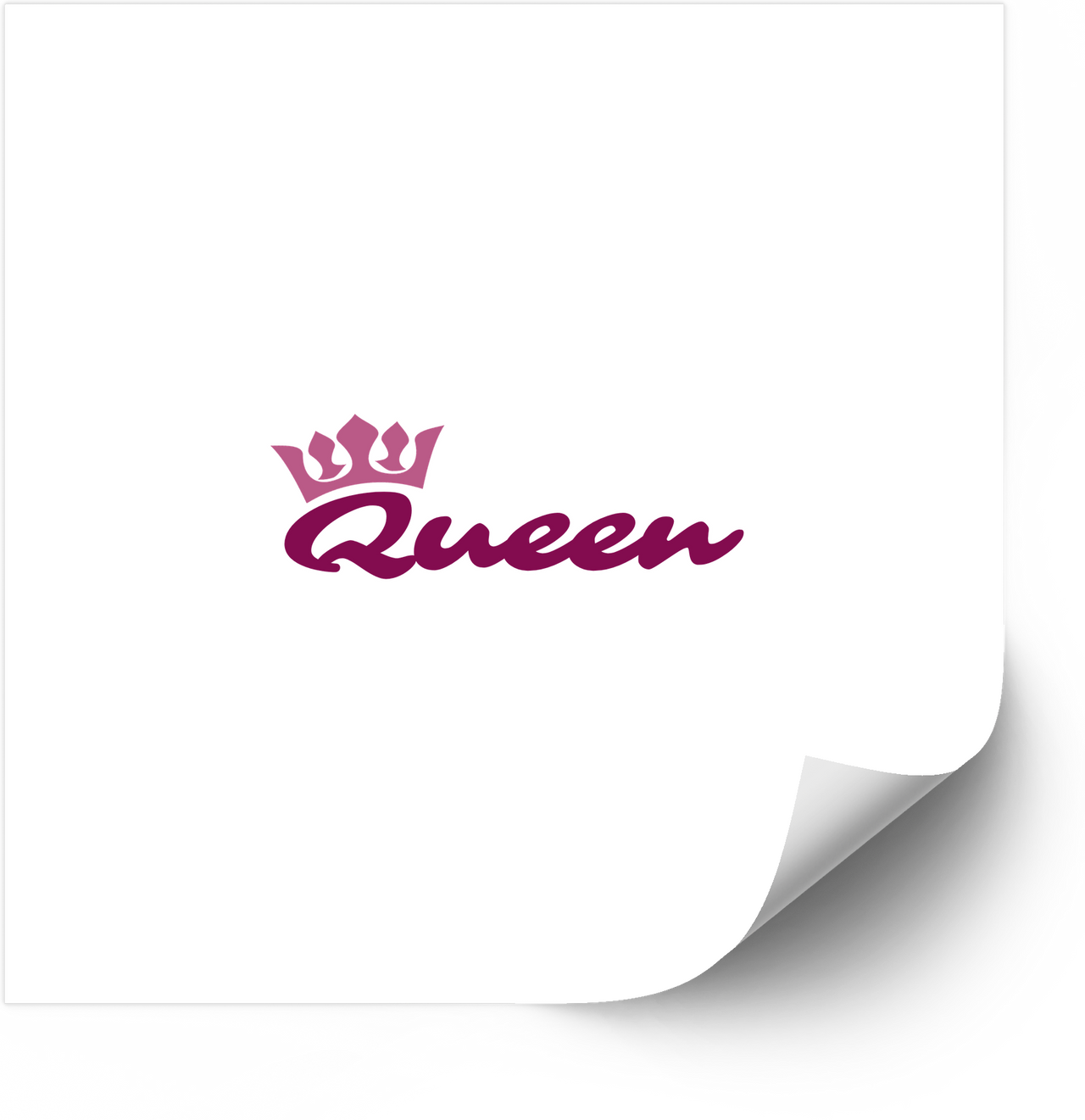 Queen Crown Sticker | Hypebeast Minimalist Elegant Royalty Vinyl Decal