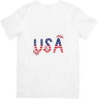 Thumbnail for USA Patriotic Fireworks T-Shirt | Hypebeast American Flag Letters Fourth of July Graphic Tee | Independence Day Gift