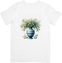 Thumbnail for Olive Branch Vase T-Shirt | Mediterranean Botanical Watercolor Graphic Tee | Plant Lover Gift