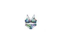 Thumbnail for Tropical Bikini Throw Pillow | Colorful Palm Leaf Swimsuit Decorative Pillow | Beach Summer Gift