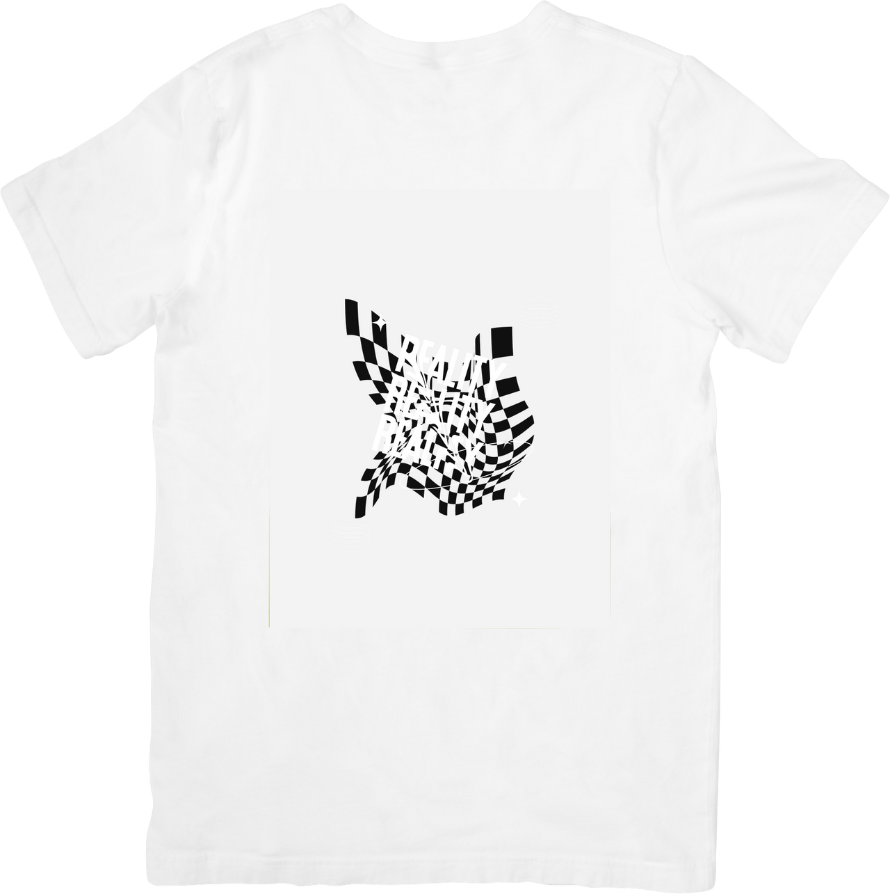 Distorted Butterfly T-Shirt | Abstract Hypebeast Optical Illusion Graphic Tee | Visual Art Gift