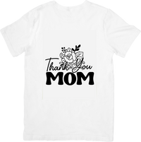 Thumbnail for Thank You Mom Floral T-Shirt | Streetwear Botanical Minimalist Graphic Tee | Mothers Day Gift