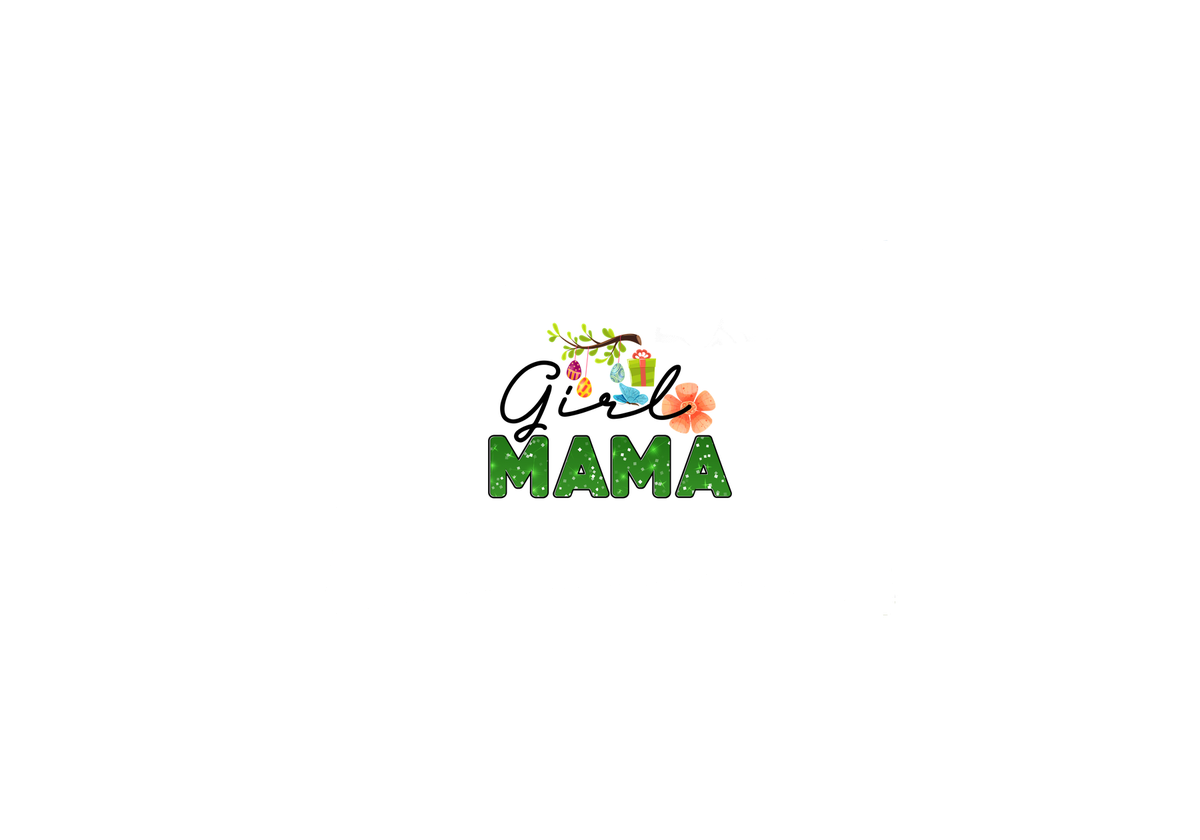 Girl Mama Throw Pillow | Spring Floral Easter Decorative Pillow | Mom Mother's Day Gift