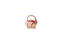 Thumbnail for Cherry Basket Throw Pillow | Watercolor Picnic Fruit Decorative Pillow | Farmhouse Kitchen Gift